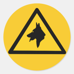 Raf-Polizei-Hunde auf Patrouille (1), Runder Aufkleber