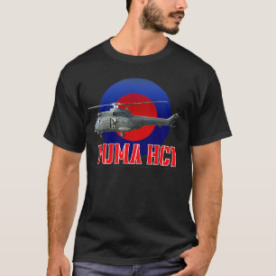 RAF Puma Helicopter in der RAF-Umlaufbahn T-Shirt