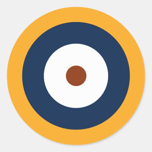 RAF Typ A.1 Roundel. Runder Aufkleber (Vorderseite)