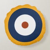 RAF Typ A.1 Roundel Rundes Kissen (Rückseite)