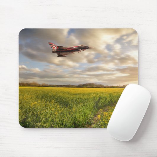 RAF Typhoon Eurofighter über Rapssamen c Mousepad (Mit Mouse)