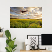 RAF Typhoon Eurofighter über Rapssamen c Poster (Heimbüro)