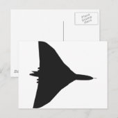 RAF Vulkan Bomber Postkarte (Vorne/Hinten)