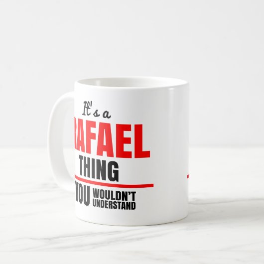 Rafael-Sache, die man nicht verstehen würde Kaffeetasse (Vorderseite Links)