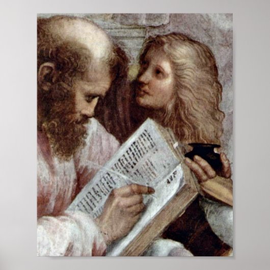 Raffael - Athen-Schule Detail: Pythagoras Poster (Vorne)