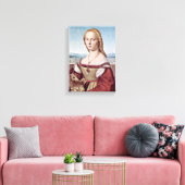 Raffael - Portrait der jungen Frau mit Unicorn Leinwanddruck (Insitu (Wohnzimmer))