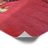 Raffael - Portrait von Papst Leo X und Kardinälen Poster (Ecke)