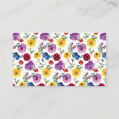 Raffel Bright & Bold Floral Diaper Begleitkarte (Rückseite)