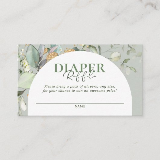 Raffel des botanischen Eukalyptus-Arch-Windes Begleitkarte (Vorderseite)