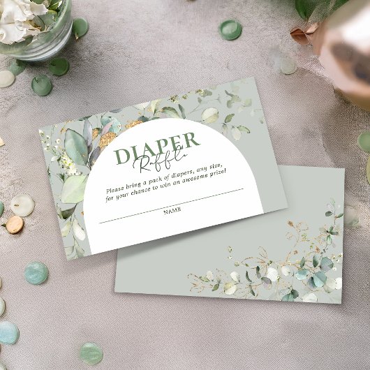 Raffel des botanischen Eukalyptus-Arch-Windes Begleitkarte