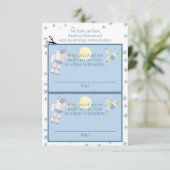 Raffel des Weltraumschlauchers Begleitkarte (Stehend Vorderseite)