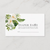 Raffelfahrschein des weißen Anthurium Floral Diape Begleitkarte (Vorderseite)