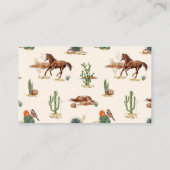 Raffelkarte für Western Begleitkarte (Rückseite)