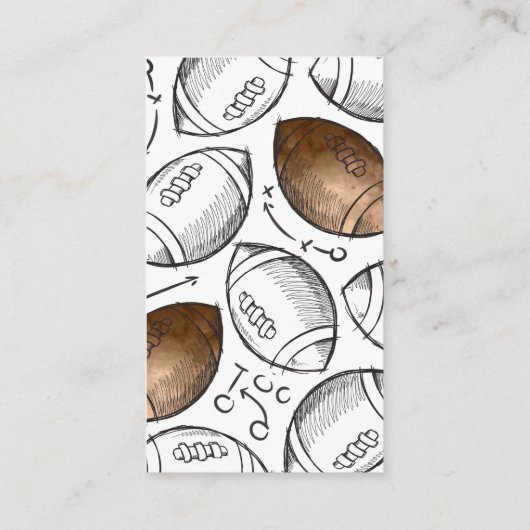 Raffelkarten für Fußball-Windeln Begleitkarte (Rückseite)