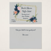 Raffeln der Brautpartys Navy Blue und Pink (Vorne & Hinten)