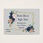 Raffeln der Brautpartys Navy Blue und Pink (Vorderseite)