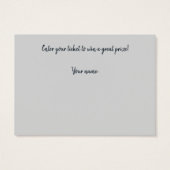 Raffeln der Brautpartys Navy Blue und Pink (Rückseite)