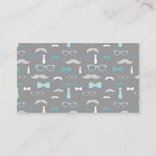 Raffelschein, Aquamarin, grau Begleitkarte (Rückseite)