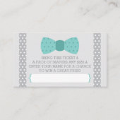 Raffelschein, Aquamarin, grau Begleitkarte (Vorderseite)