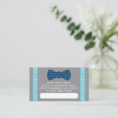 Raffelschein, Baby Blue, Marine Begleitkarte (Stehend Vorderseite)