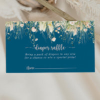 Raffelschein der Wildblume Green Boho