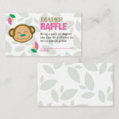 Raffelschein für den rosafarbenen Affen Begleitkarte (Vorne/Hinten)