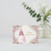 Raffelschein für Girl Diaper Begleitkarte (Stehend Vorderseite)