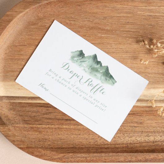 Raffelschein für Grüne Berge Begleitkarte