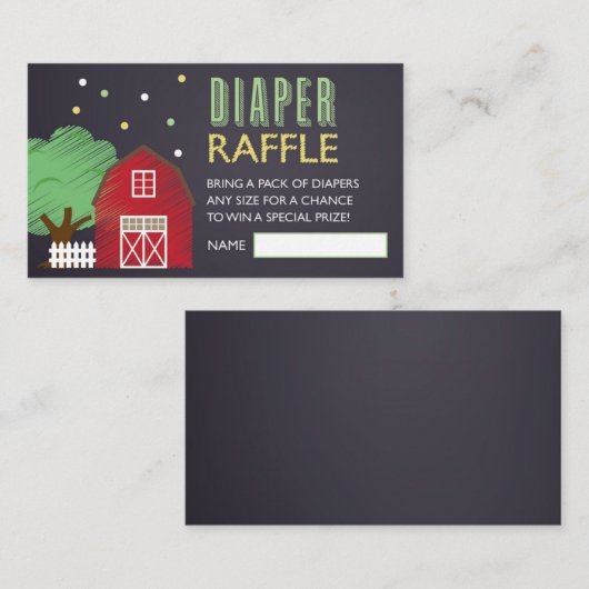 Raffelschein für Landarbeiter Begleitkarte (Vorne/Hinten)