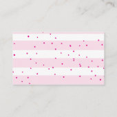 Raffelschein für rosa Windeln Begleitkarte (Rückseite)