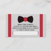 Raffelschein, schwarz, rot begleitkarte (Vorderseite)