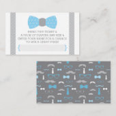 Raffelscheine, Baby Blue, Grau Begleitkarte (Vorne/Hinten)