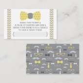 Raffelscheine, gelb, grau begleitkarte (Vorne/Hinten)