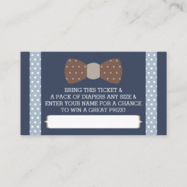 Raffelscheine, Navy Blue, Brown Begleitkarte
