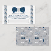 Raffelscheine, Navy Blue, Grau Begleitkarte (Vorne/Hinten)