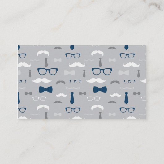 Raffelscheine, Navy Blue, Grau Begleitkarte (Rückseite)