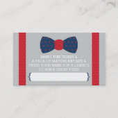 Raffelscheine, Navy Blue, Red Begleitkarte (Vorderseite)