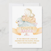 Raffelzeichen für Babynahrung und Vogelgewächse Einladung (Vorderseite)