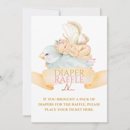 Raffelzeichen für Babynahrung und Vogelgewächse Einladung (Vorderseite)