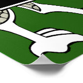 Rafferty Celtic Dragon Print Poster (Ecke)