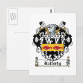Rafferty Familienwappen Postkarte (Vorne/Hinten)