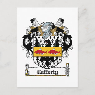 Rafferty Familienwappen Postkarte