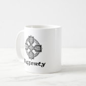 Rafferty keltisches Kreuz Kaffeetasse (Vorderseite Links)
