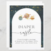 Raffeszeichen für Weltraumwähler | Babydusche (Vorne/Hinten)