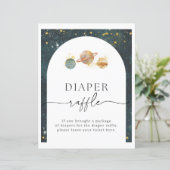 Raffeszeichen für Weltraumwähler | Babydusche (Stehend Vorderseite)