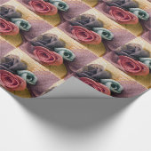 Raffia-Rose Geschenkpapier (Ecke)