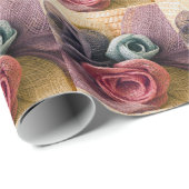 Raffia-Rose Geschenkpapier (Rolleneckpunkt)