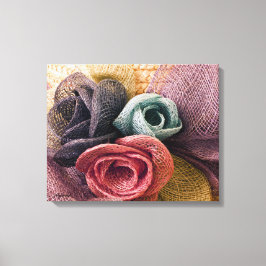 Raffia-Rose Leinwanddruck