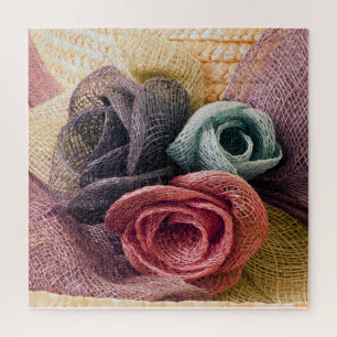 Raffia-Rose Puzzle
