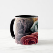 Raffia-Rose Tasse (Vorderseite Links)
